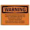 Signmission OSHA Warning Sign, 18" Height, Aluminum, Pressure Washer Procedures Inspect Equipment, Landscape OS-WS-A-1824-L-12344 - alternate 1